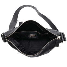 将图像加载到图库查看器中，PRADA Triangle Logo Shoulder Bag Black2VH165 Vittero Dino Leather
