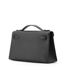 将图像加载到图库查看器中，HERMES PochetteKelly Black Swift Leather Size 22
