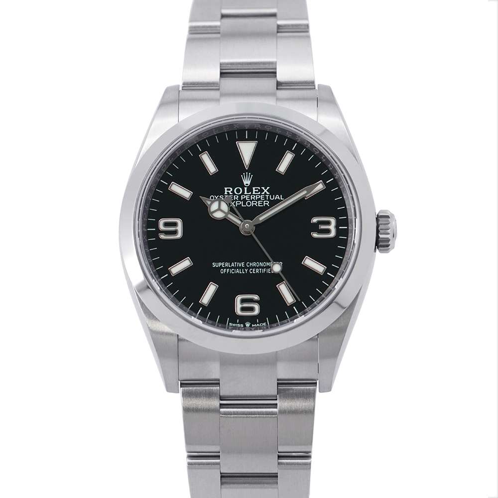 ROLEX Explorer I W36mm Stainless Steel Black Dial124270