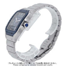 将图像加载到图库查看器中，CARTIER Santos de Cartier watch W39.8mm Stainless Steel PVD Blue DialWSSA0048
