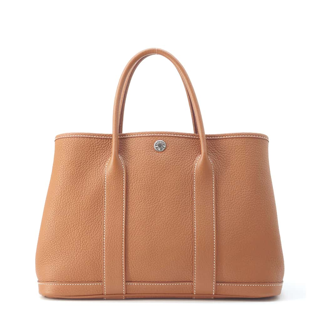 HERMES Garden Party Gold Negonda Leather Size TPM