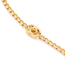 Load image into Gallery viewer, CHANEL CC Logo Turnlock Choker Gold Metal
