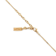 将图像加载到图库查看器中，SAINT LAURENT PARIS Monogram Twist Necklace Gold Metal
