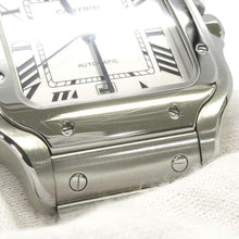 将图像加载到图库查看器中，CARTIER Santos de Cartier LM W39.8mm Stainless Steel Silver DialWSSA0018
