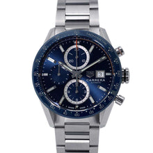 将图像加载到图库查看器中，TAG HEUER Carrera Caliber 16 Chronograph W41mm Stainless Steel Blue DialCBM2112.BA0651
