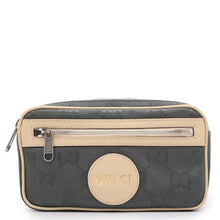 Load image into Gallery viewer, GUCCI off the grid belt bag Gray/Ivory631341 GGNylon Leather
