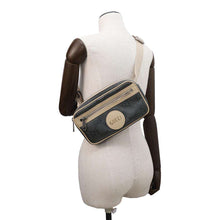 将图像加载到图库查看器中，GUCCI off the grid belt bag Gray/Ivory631341 GGNylon Leather
