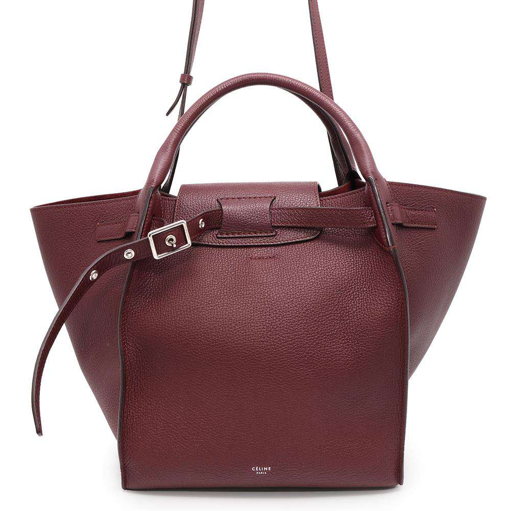 CELINE Big bag Bordeaux189313 Leather Size Small