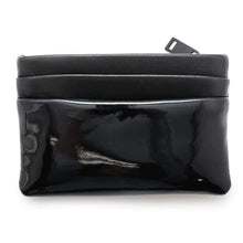 将图像加载到图库查看器中，SAINT LAURENT PARIS Coin Card Case Black777889 Patent Leather
