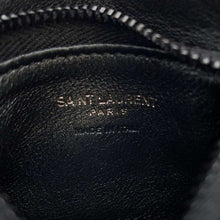 将图像加载到图库查看器中，SAINT LAURENT PARIS Coin Card Case Black777889 Patent Leather
