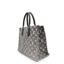 Load image into Gallery viewer, LOUIS VUITTON Onthego Noir/WhiteM46448 Monogram・Jacquard Denim Size MM
