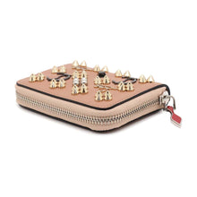 将图像加载到图库查看器中，Christian Louboutin Panettone Studded Coin Purse Jasmin Flower3175223 Leather
