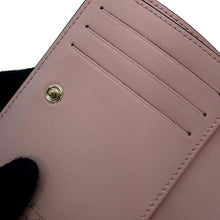 Load image into Gallery viewer, Ferragamo Vara Ribbon Stripe Bifold Wallet Pink/Black22 0255 Leather
