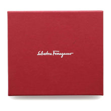 将图像加载到图库查看器中，Ferragamo Vara Ribbon Stripe Bifold Wallet Pink/Black22 0255 Leather
