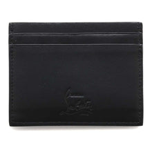 将图像加载到图库查看器中，Christian Louboutin Studded Bijoux Card Case Black Leather
