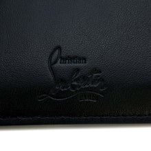 将图像加载到图库查看器中，Christian Louboutin Studded Bijoux Card Case Black Leather
