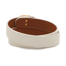 Load image into Gallery viewer, Dior 30Montaigne Double Bracelet Size M White/BrownB1760WOMCM Leather Metal
