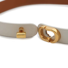 Load image into Gallery viewer, Dior 30Montaigne Double Bracelet Size M White/BrownB1760WOMCM Leather Metal
