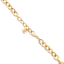 将图像加载到图库查看器中，CHANEL CC Logo Heart Motif Chain Long Necklace White/Gold Metal Lacquer
