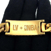 Load image into Gallery viewer, LOUIS VUITTON LVxNBA LV Ball Bracelet Size M GoldMP2858 Metal
