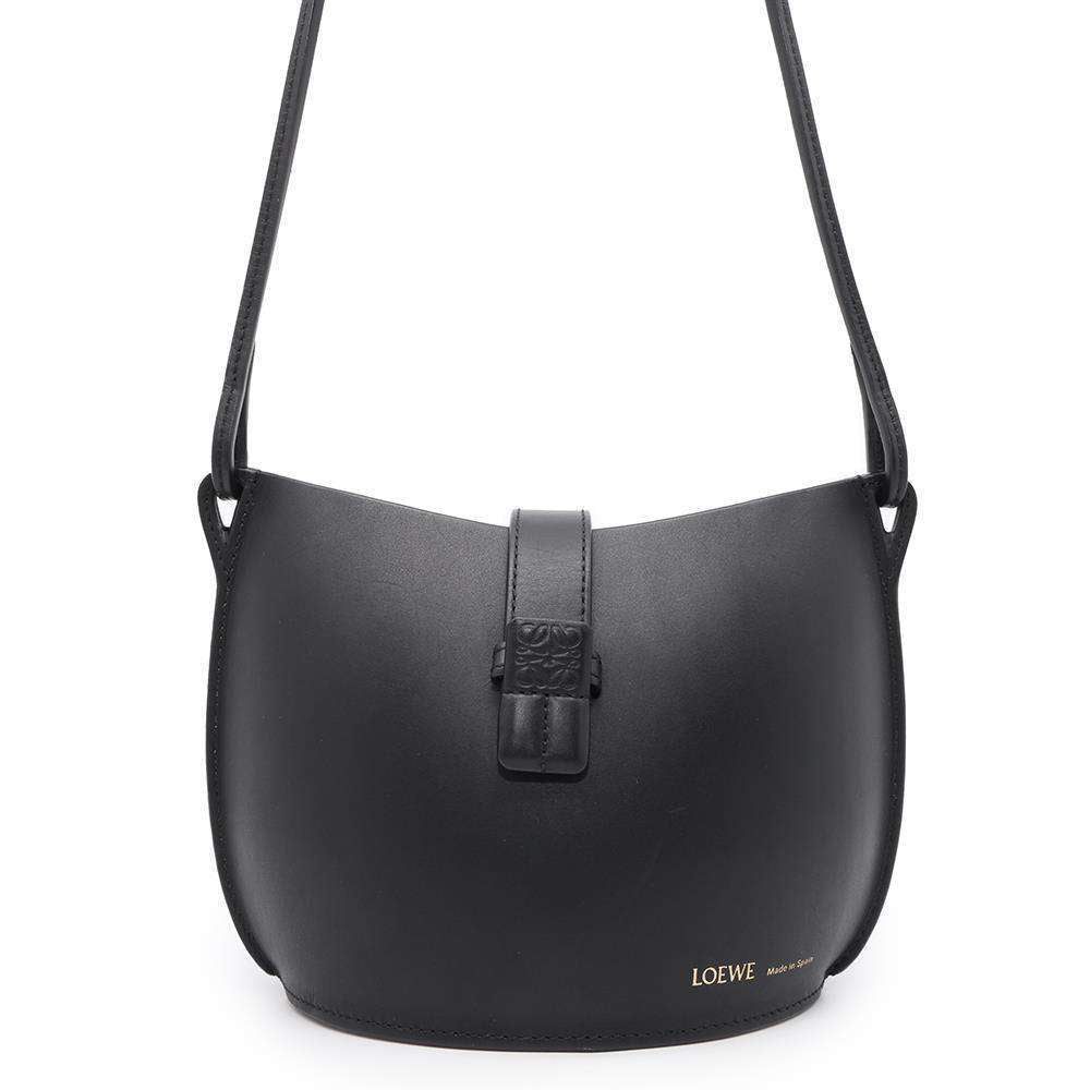 LOEWE Molded Bucket Shoulder Bag BlackA546Z49X01 Leather