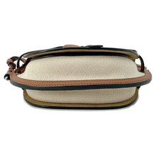 Load image into Gallery viewer, LOEWE Gate Shoulder Bag Beige/Brown Canvas Leather Size Mini
