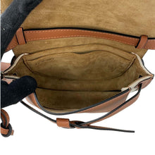 Load image into Gallery viewer, LOEWE Gate Shoulder Bag Beige/Brown Canvas Leather Size Mini
