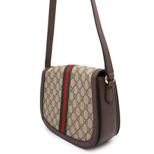 Load image into Gallery viewer, GUCCI Ophidia GG Supreme Shoulder Bag Beige/Brown601044 PVC Leather Size Small
