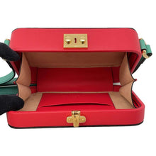 Load image into Gallery viewer, GUCCI Interlocking G Shoulder Bag Red/Green658230 Leather
