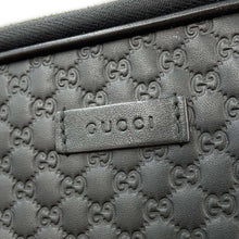 将图像加载到图库查看器中，GUCCI Guccissima Clutch Bag Black607726 Leather
