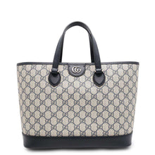 Load image into Gallery viewer, GUCCI Ophidia GG Supreme 2WAY Tote Bag Beige/Blue765043 PVC Leather Size Small
