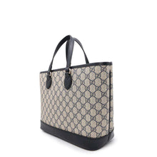 Load image into Gallery viewer, GUCCI Ophidia GG Supreme 2WAY Tote Bag Beige/Blue765043 PVC Leather Size Small
