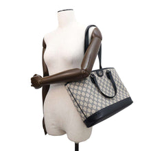 Load image into Gallery viewer, GUCCI Ophidia GG Supreme 2WAY Tote Bag Beige/Blue765043 PVC Leather Size Small
