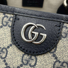 Load image into Gallery viewer, GUCCI Ophidia GG Supreme 2WAY Tote Bag Beige/Blue765043 PVC Leather Size Small
