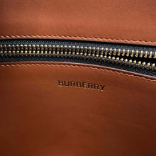 将图像加载到图库查看器中，BURBERRY TB Monogram Clutch Bag Brown8023035 PVC Coated Canvas Leather
