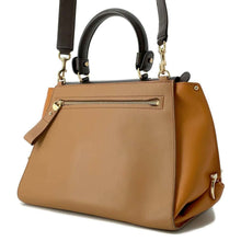 将图像加载到图库查看器中，Ferragamo Gancini 2WAY Handbag Brown21 E530 Leather
