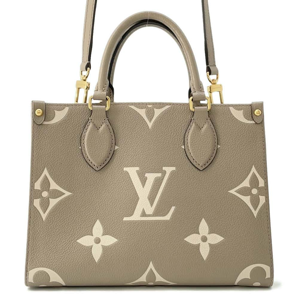 LOUIS VUITTON Onthego Tourterelle claimM45779 Monogram Empreinte Leather Monogram Giant Size PM