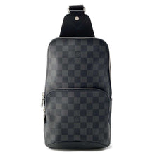 将图像加载到图库查看器中，LOUIS VUITTON Avenue Sling Bag NoirN41719 Damier Graphite
