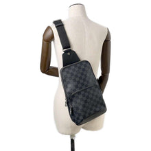 将图像加载到图库查看器中，LOUIS VUITTON Avenue Sling Bag NoirN41719 Damier Graphite
