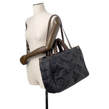 Load image into Gallery viewer, LOUIS VUITTON Onthego NoirM21069 Recycled MetallicNylon Monogram Size MM
