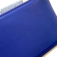 将图像加载到图库查看器中，HERMES H Ambie Blue royal Toile H Swift Leather Size PM
