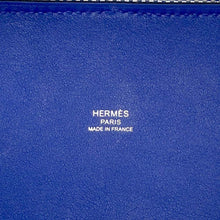 Load image into Gallery viewer, HERMES H Ambie Blue royal Toile H Swift Leather Size PM
