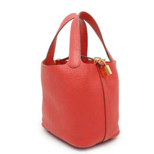 将图像加载到图库查看器中，HERMES Picotin Lock Rouge Coeur Taurillon Clemence Size PM
