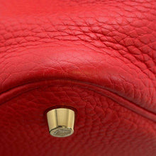 将图像加载到图库查看器中，HERMES Picotin Lock Rouge Coeur Taurillon Clemence Size PM
