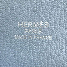 将图像加载到图库查看器中，HERMES Jypsiere Blue Lin  Taurillon Clemence Size 34
