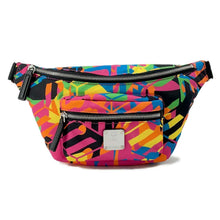 将图像加载到图库查看器中，MCM Crossbody Bag Black/Multicolor Nylon
