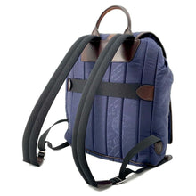 将图像加载到图库查看器中，Berluti Scritto Calligraphy Backpack Blue/Brown Nylon Leather
