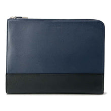 将图像加载到图库查看器中，Dior Dior Homme Clutch Bag Navy/Black Leather
