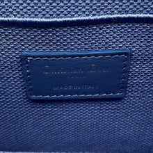 将图像加载到图库查看器中，Dior Cannage Vanity Bag Light Blue Canvas
