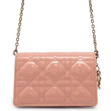 Load image into Gallery viewer, Dior Cannage ChainPouch Pink Patent Leather
